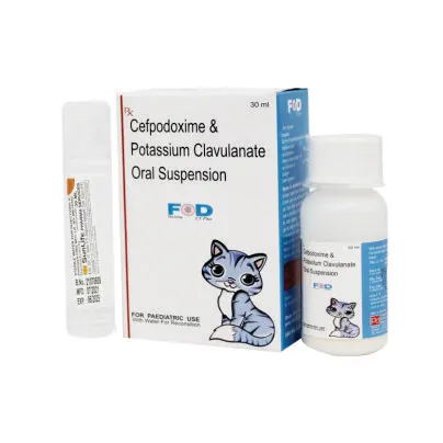 CEPODOXIME PROXETIL 50 MG & POTASSIUM CLAVULANATE 31.25 MG (WITH WATER) (FOD-CV)
